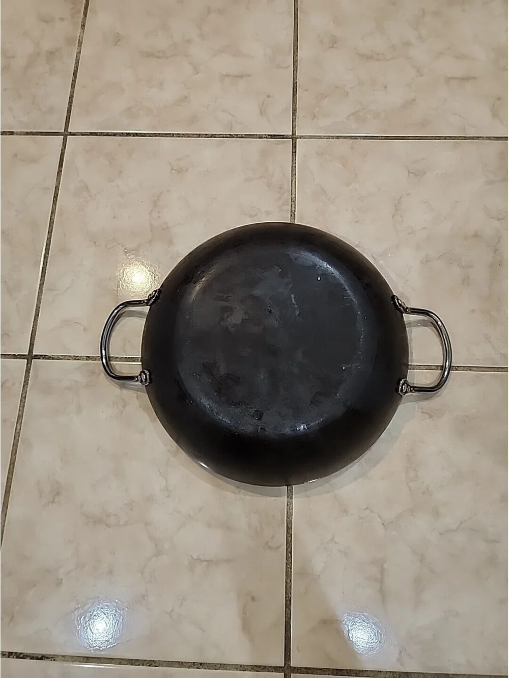 11.50Inch Carbon Steel Flat Bottom Wok SEASONED and Ready to Enjoy